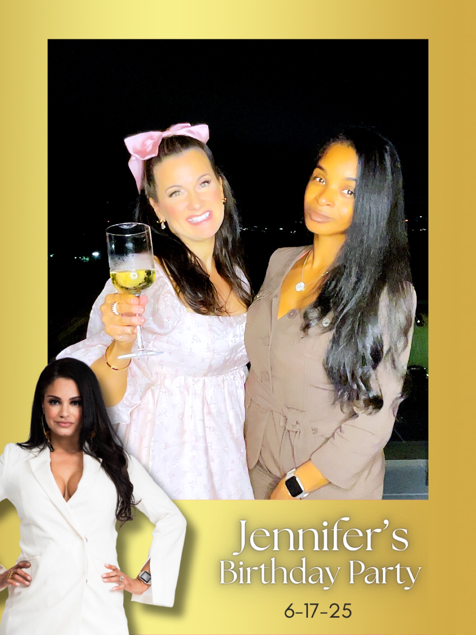 Birthday party photo booth